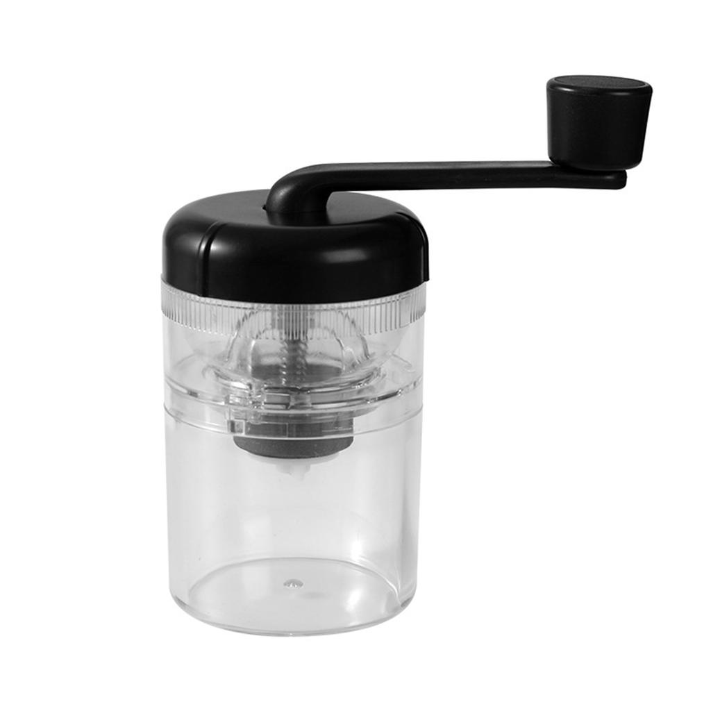 Manual Coffee Bean Grinder with Ceramic Burr Adjustable Coarseness Portable Espresso Mill for Home and Travel Use