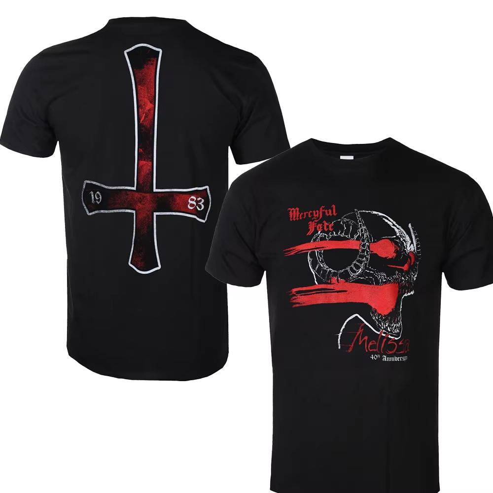 2025 Mercyful Fate Grafik Baumwollhemd Unisex Männer Frauen Sommer Kurzarm Mode Marke Luxus Lässig Vintage Retro Tägliches T-Shirt