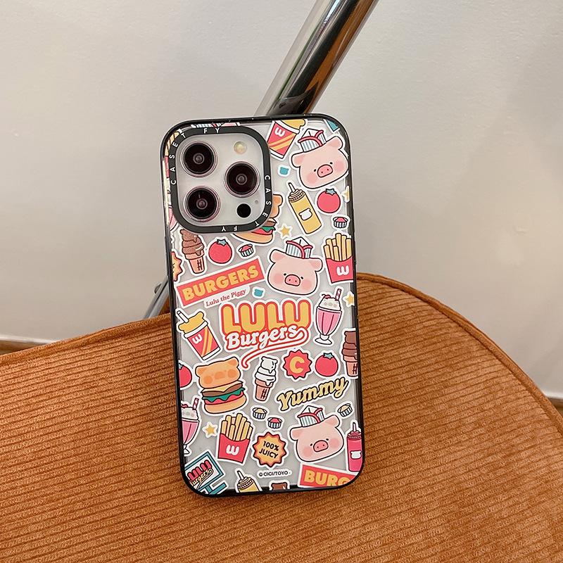 

Премиальный чехол для iPhone 15 Pro Max Coca-Cola - Модный и прочный дизайн с изображением Лулу Пиг for iPhone 16 Pro Max