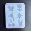Silicone Pendant Resin Molds with Hanging Hole Jewelry Casting Molds,Rose Flower Pendant Charm Mold for Art Crafting