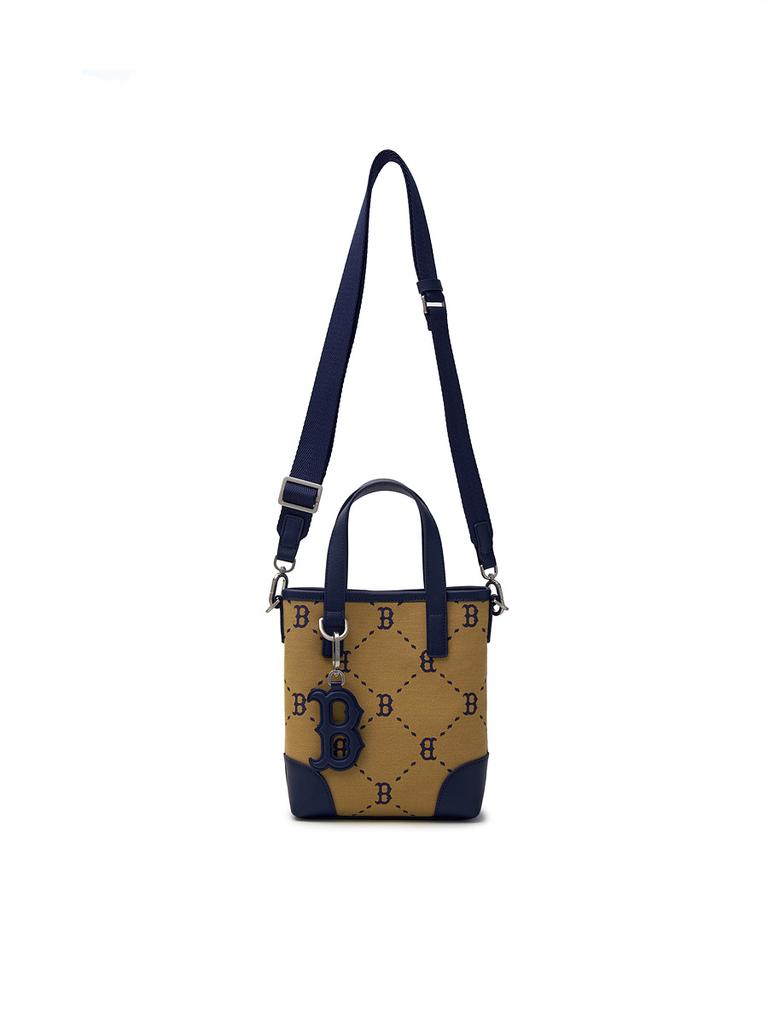 Mlb Diamond Monogram Jacquard Mini Crossbody Bag Bos (L.Beige)