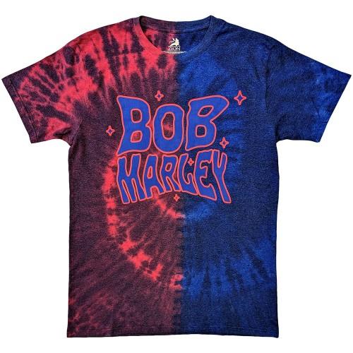 Bob Marley Unisex Adult Trippy Text Tie Dye T-Shirt
