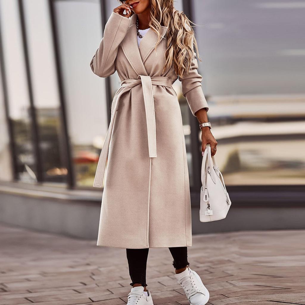 Moda feminina outono e inverno solto casual manga comprida tweed jaqueta top