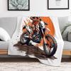 motocross Throw Blanket Anti Shedding Soft Fuzzy Blanket for Home
