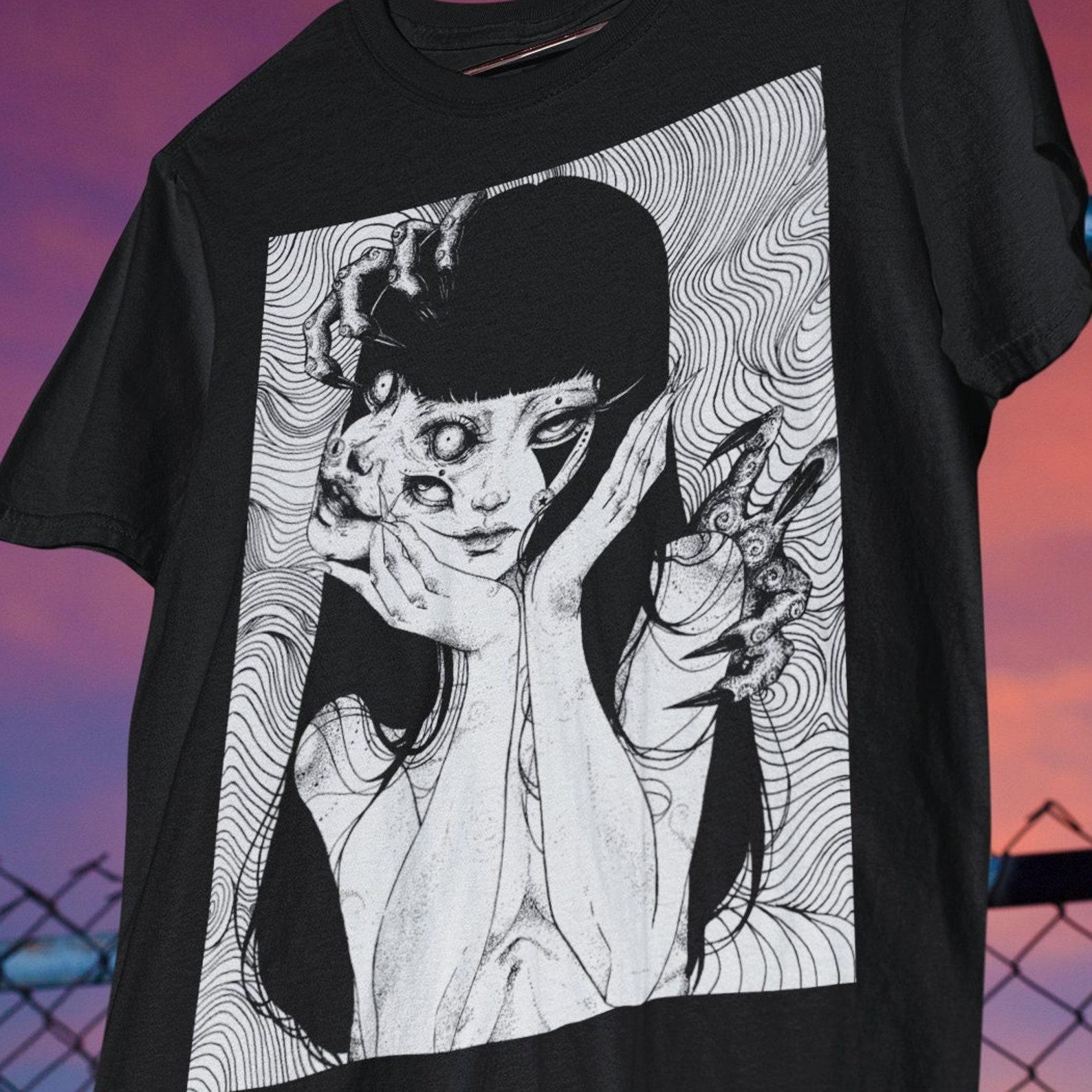 Tomie Junji Ito Manga Unisex T-shirt, Anime Graphic Tee M