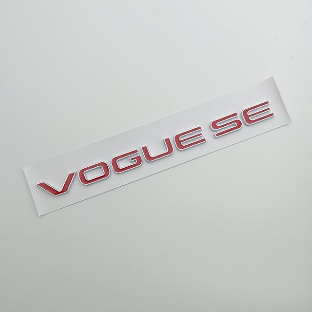 3D ABS Chrom Schwarz Logo Vogue SE Emblem Buchstaben Kofferraum Abzeichen Aufkleber Für Vogue SE Aufkleber Zubehör