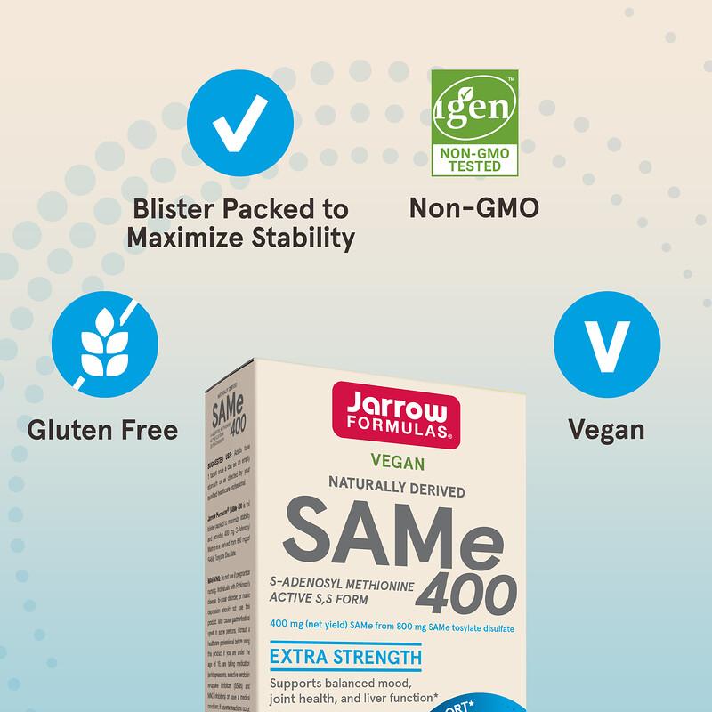 SAMe 400, 400 mg, 30 Tablets