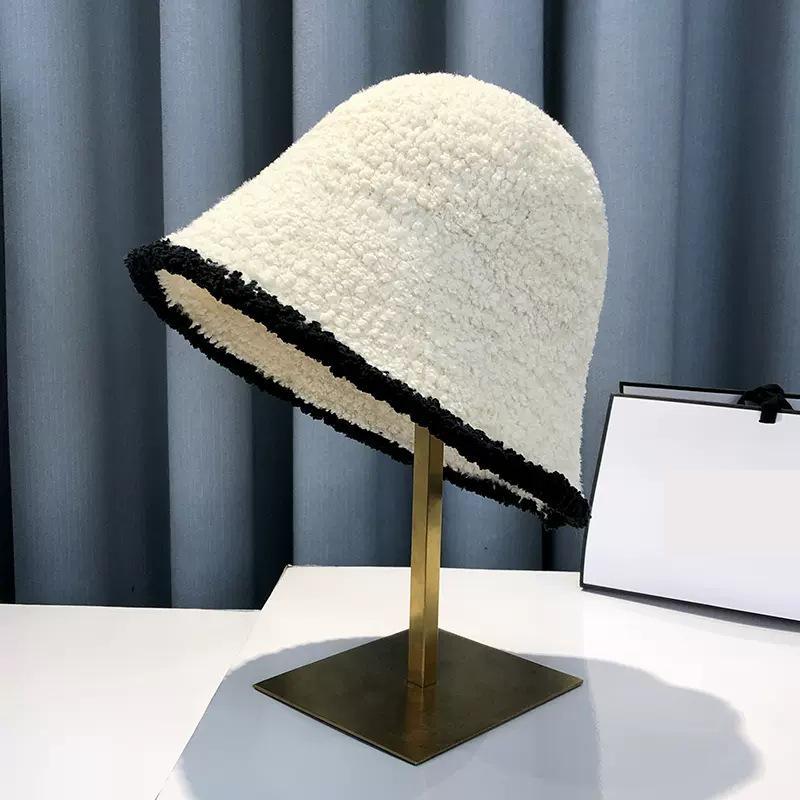 

Bucket Hat Women Winter Knitted Casual Keep Warm Fishing Hat Female Thick Warm Fashion Design Korean Winter Cap Gorro New белый
