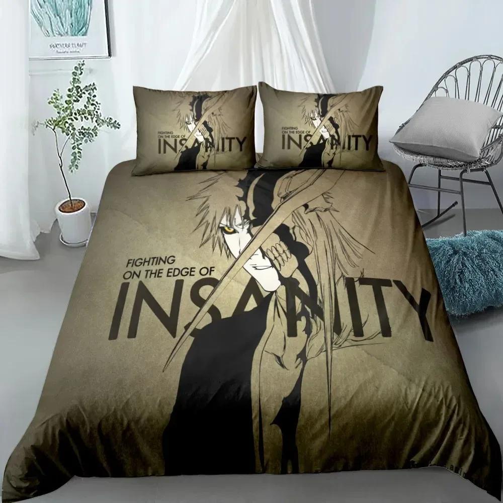 Comforter Anime Bleach Boys Bedding Set King Queen Double Full Twin Single Size Set Bed Set