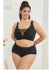 Seamless Mesh Plus-Size Anti-Sagging Bra for Large Breasts - Slimming, Anti-Exposure, Full Coverage, Thin Style