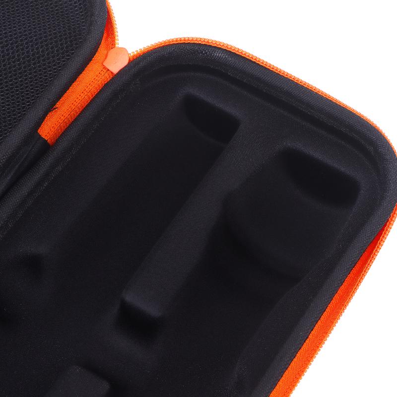 1Pcs Handheld Dual Mic Travel Case Microphone Case For  Partybox Wireless Mic Carrying Case Microphone Protable Storage Bag