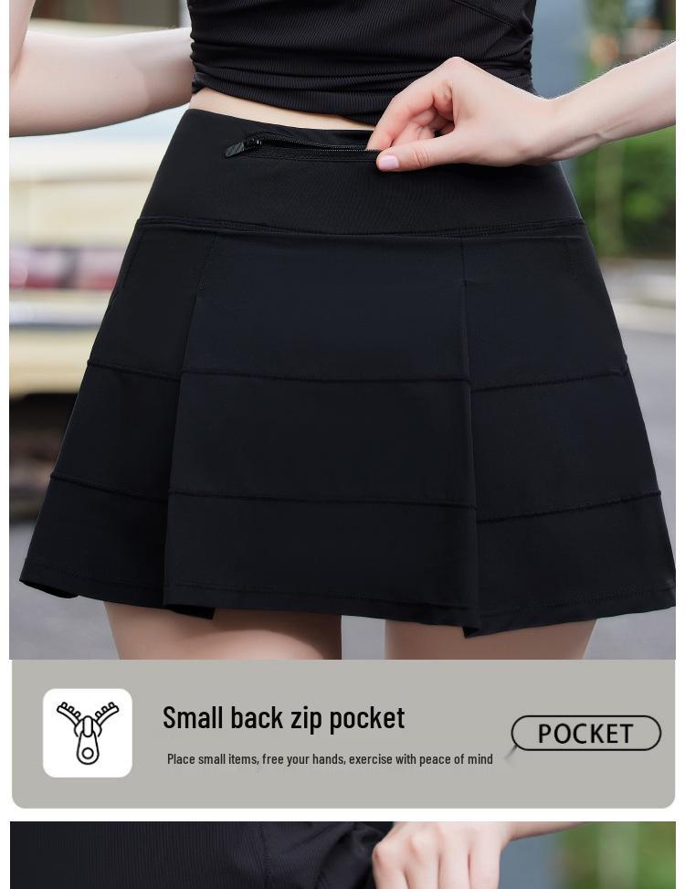 Women's Quick-Dry Sportswear Set: Summer Running, Yoga & Tennis Skirt