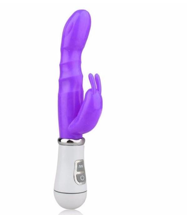 Waterproof Multispeed Rabbit Dildo Vibrator Double G-spot Massager Adult  Toy