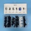 415-50 Pcs Car Bumper Retainer Clips Fender Hole Rivets Universal Door Trim Panel Fastener Clips Screw Mix Size Auto Tool