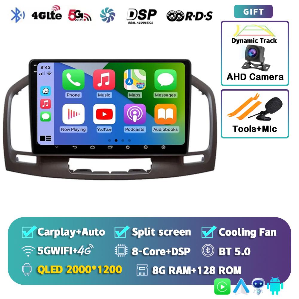 Android 14 Carplay Auto For Buick Regal Opel Insignia 2009 2010 2011 2012 2013 Car Radio Multimedia Player Stereo GPS WIFI+4G BT