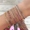 Exquisite Colorful Zirconia Y2k Tennis Bracelets for Women 2000s Aesthetic Half Chains Half Crystal Birthstone Bracelets Zircon