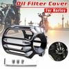 Motorcycle Universal Oil Filter Cover Cap Trim For Harley Dyna Softail Sportster Touring Electra Road Street Glide Road King CVO
