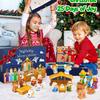 Resin Doll Christmas Advent Calendar Nativity Scene Advent Calendar  Winter Party