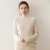 Women's Cashmere Half-High Neck Sweater: Slim, Warm, Fashionable Knit for Autumn/Winter