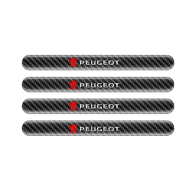 Car Door Handle Bowl Stickers Protector Auto Handle Anti-collision Strip For Peugeot 206 307 m 308 3008 207 208 408 508 2008 5008