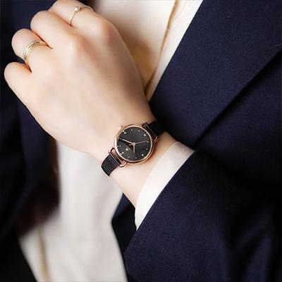 [LANZZ] LANZZ Women's Metal Watch Black LA-1280