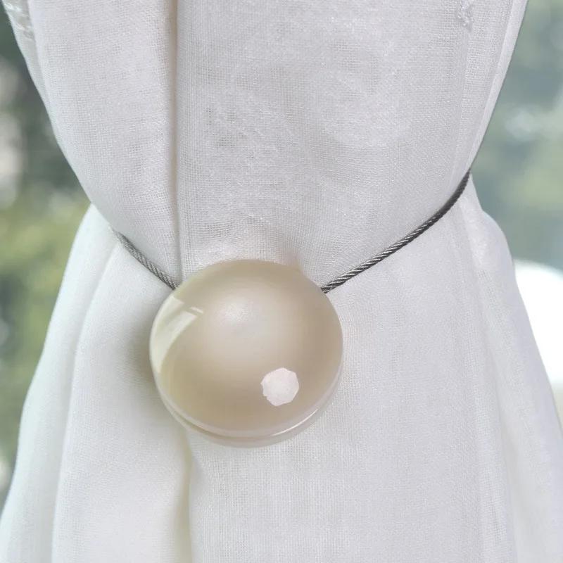 

Магнитная пряжка для штор из смолы «кошачий глаз» с магнитными ремнями. Гостиная без ремней. абрикосовый