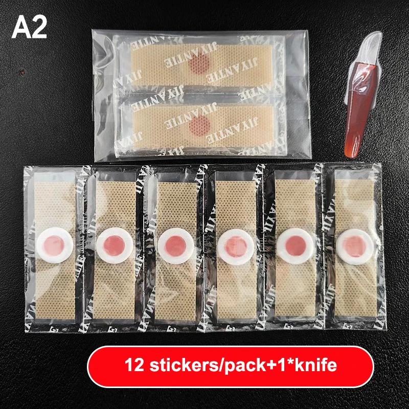 Non-woven Adhesive Corn Cushions Patches Foot Care 6/12/18/24Pcs Foot Corn-Callus Removal Clavus Paster Corn Pads With Knife