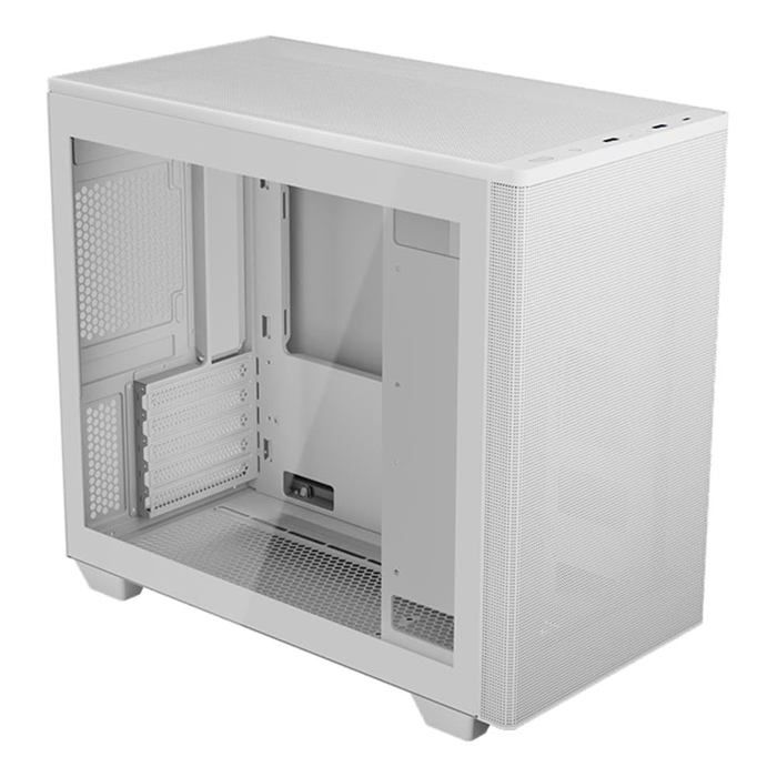 Aerocool stormfront mini tour boîtier pc de jeu avec 7 emplacements de ventilation, panneau avant en maille ventilée, compatible