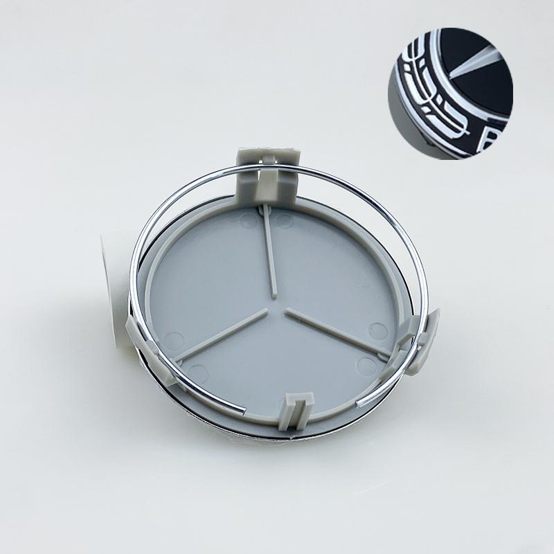 2025 Hot Car Sticker 4pcs 75mm car wheel hub center cover modification parts suitable for Mercedes Benz W204 W205 AMG E210 E211