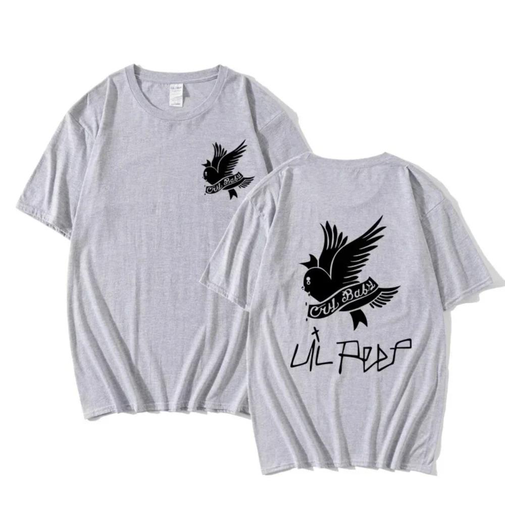 Summer Tshirt Lil Peep Hip-hop Singer Loose Fun Print Tee Harajuku Loose Women Casual Chic Short-sleeved Tops Women's Street Top