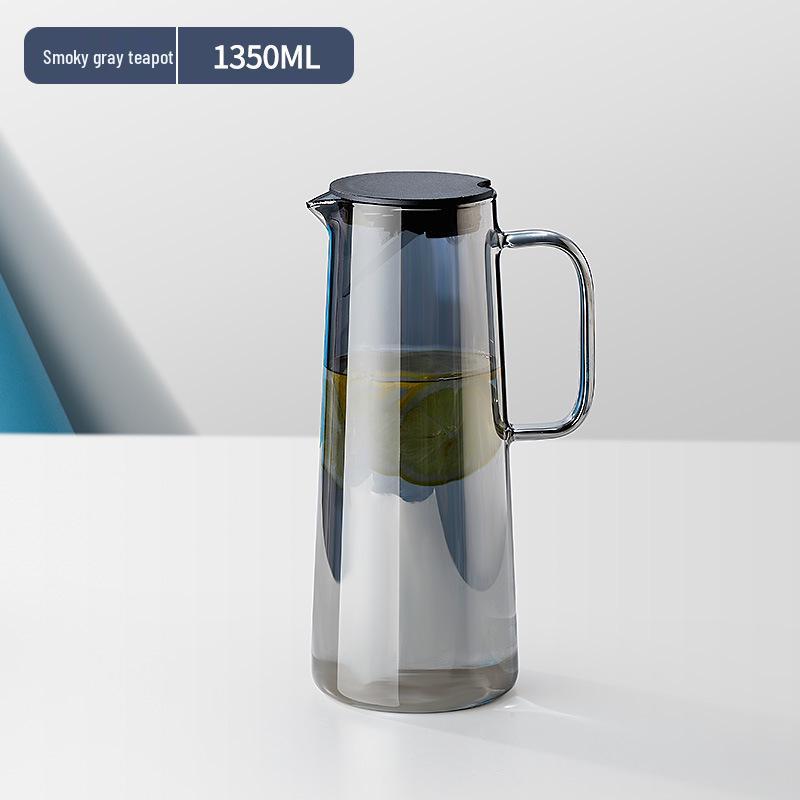 Heat-Resistant Glass Water Kettle Set - Large Capacity Cold Brew & Tea Pot