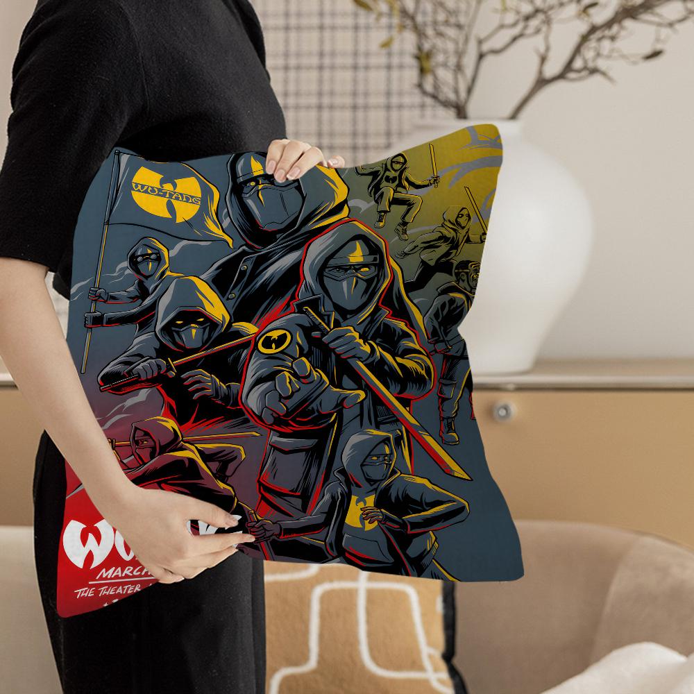 Singer WUTTANG Cool CLAN Cushion Cover Pillow Cover Decor Pillowcase Printed Cushion Case for Couch