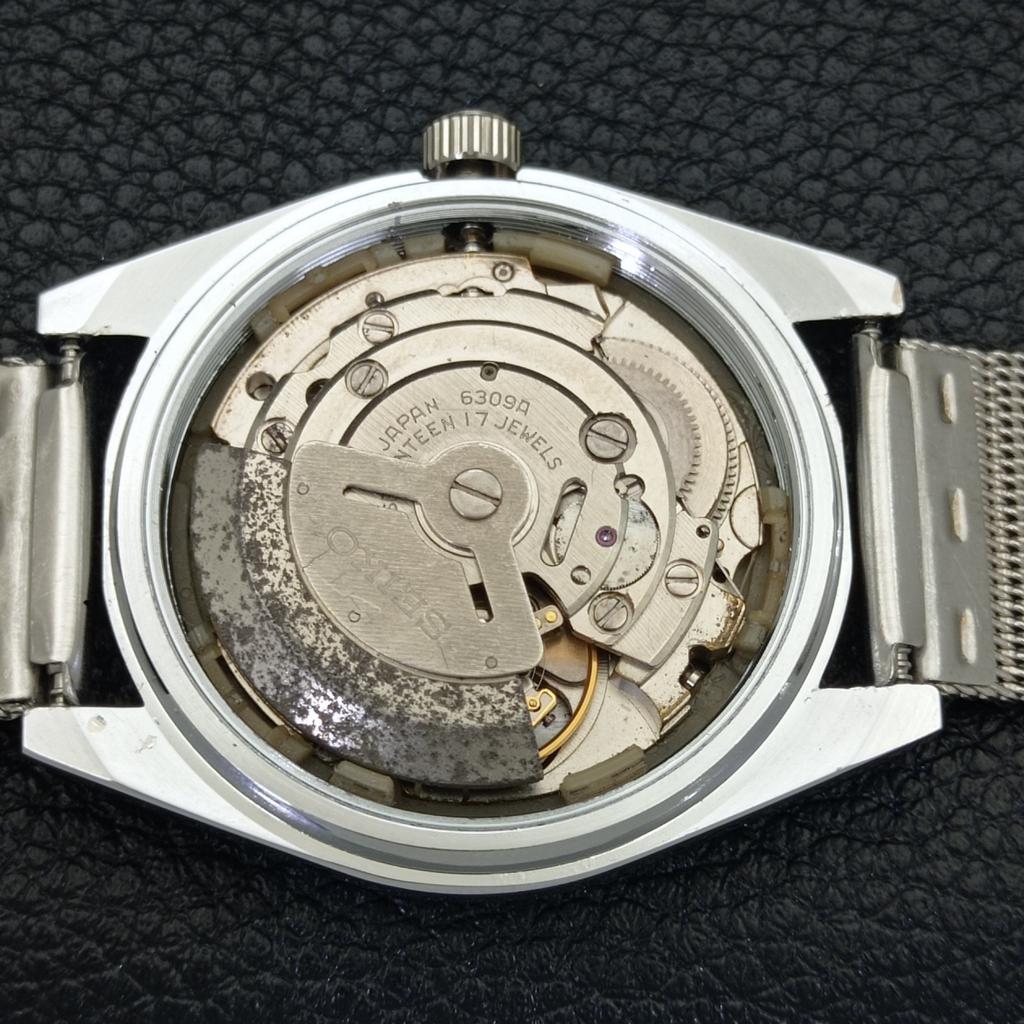 REFURBISHED SEIKO 5 AUTOMATIC MENS WATCH JAPAN MADE GREY DIAL CUSTOM a440068-2 QV90-a440068