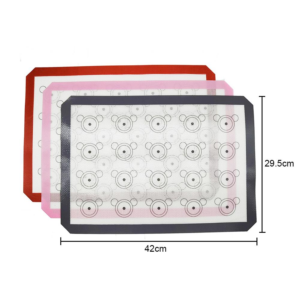 Silicone world Silicone Baking Mat for Bake Pans Macaroon/Pastry/Cookie/Bread Non-Stick Oven Sheet Liner Kitchen Bakery Tools