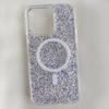 Clear Glitter Bling Magnetic Case for iPhone 14 13 12 Pro Max Plus Cover for MagSafe Wireless Charging Soft Silicone Cover Funda