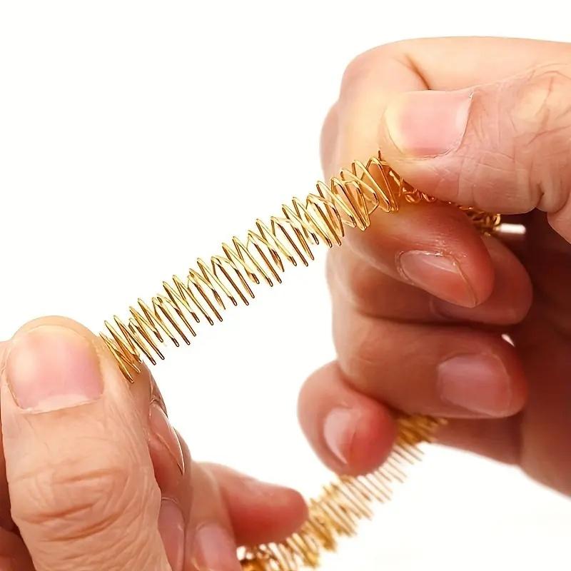 0pcs Acupressure Finger Rings: Spiky Spring Massager for Stress & Tension Relief, Sensory Therapy for Daily Use