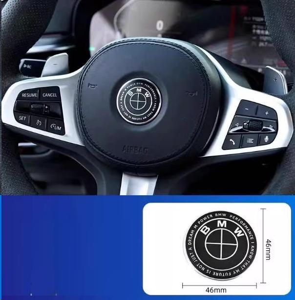 1 Stück Auto Lenkrad Mittel Emblem Aufkleber Innenraum Dekoration Für BMW E36 E46 E53 E90 E60 E61 E93 E87 X1 X3 X5 X6 F30 F20 F10