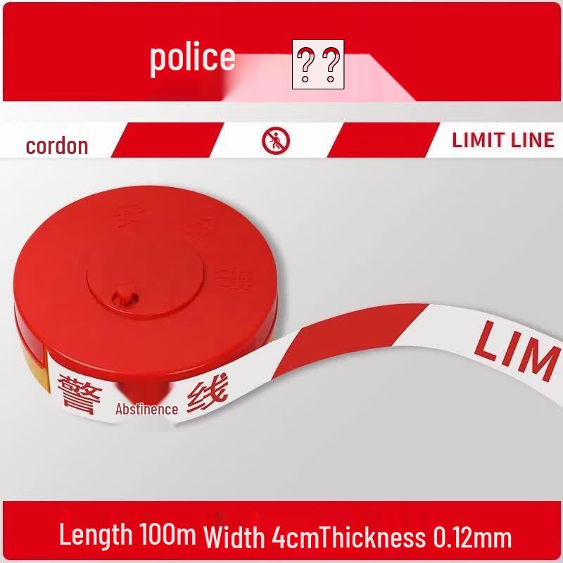Red & White Reflective Safety Warning Tape