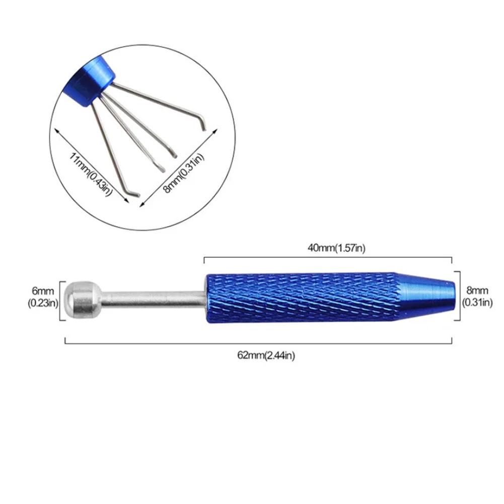 Ferramenta Pegadora de Joias com 4 Garras Pegador de Componentes Eletrônicos Pinça de Garra para Pedras Preciosas Chip Pick-up Pen Ferramenta Manual de Reparo Eletrônico