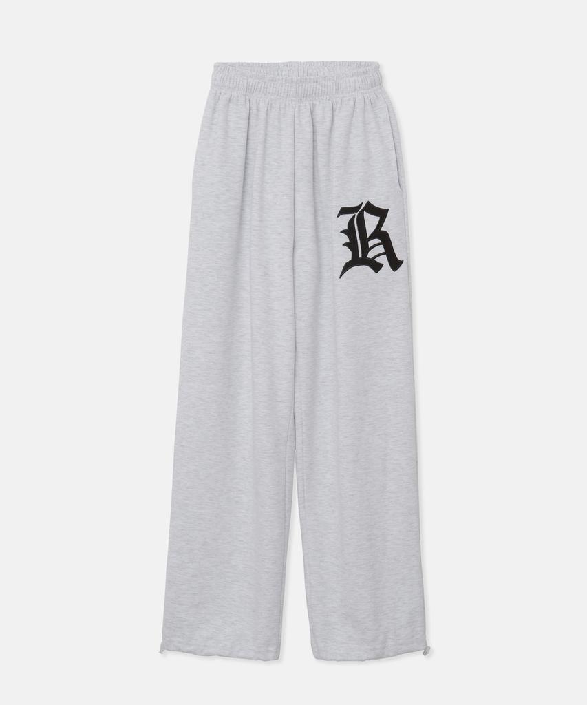 TAKEASY Women'S R Logo Wide Pants (White Melange)