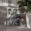 Virtual Singer Gorillaz Band Pattern Cushions Pillowcase Polyester Cushion Cover Throw Pillow Pillowcover Home Car Sofa Decor