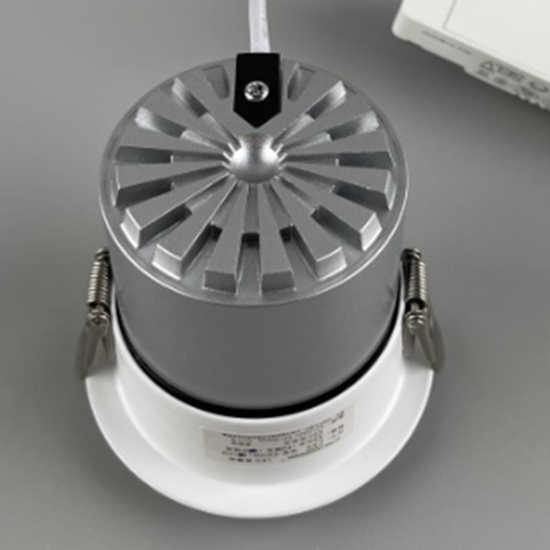 

Recessed Eyeball Wall Washer Spotlight for Living Room and Hallway Ceilings Single Color (6500K/4000K)