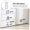 3pcs Boy Girl Clothing Labels Self-Adhesive Clothing Sort Stickers for Dresser Organization Educational Decals for Wardrobe with Pictures and Text