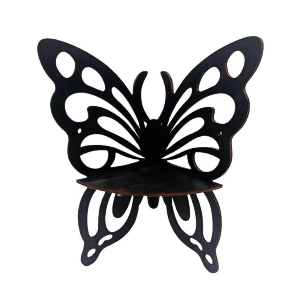 Wall-Mounted Flower Wall Shelf Hollowed Out Display Shelf Creative Butterfly Shaped Shelf  Bedroom
