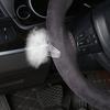Suede Cowhide DIY Hand Sewn Car Steering Wheel Covers Auto Steering Wheel Protector Fashion Non-slip 38cm Car Accessories