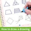 4Pcs Writing Exercise Book Practice Copybook Handwriting Workbook Kit with Letters Numbers English Grooved Learning Activity Workbook for Kids
