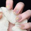 24Pcs Goose Yellow Cream Flower French Acrylic Press On Nails Full Coverage Removable False Nail Art Tips