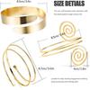 Einfaches Boho-Spiral-Oberarmband Manschette Armreifen für Damen Mädchen Armband Verstellbar