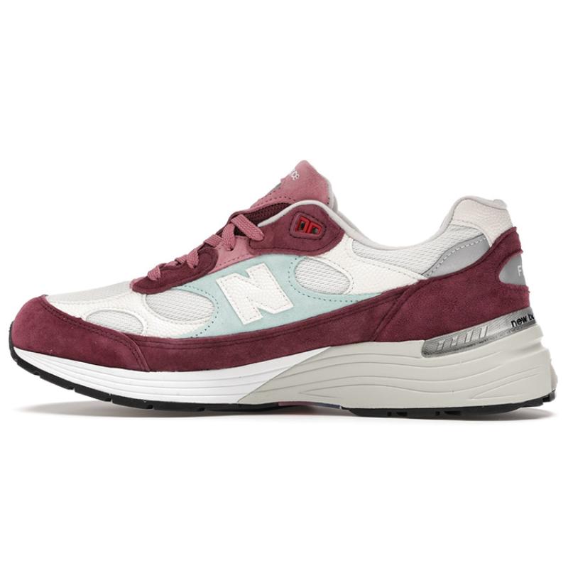 

New Balance Kith X New Balance 992 Made In Usa Kithmas Collection Burgundy Reef Sneakers M992KB 38.5