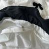 Black Bow Cotton Bedding Set, Princess Style Cute Girl Skin Friendly Soft Duvet Cover, Bed Sheet or Bed Skirt Pillowcase